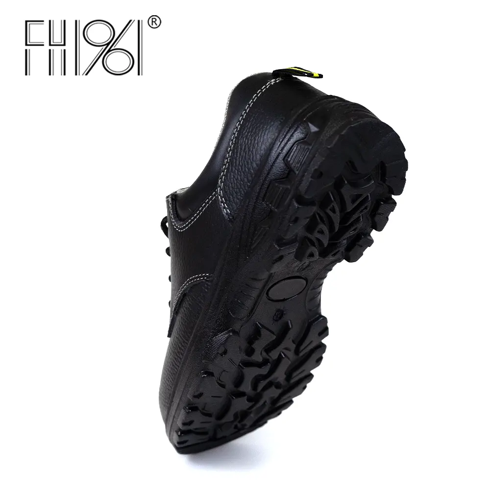 FH1961सुरक्षा जूते फिसलन रोधी तेल प्रतिरोधी औद्योगिक गाय चमड़ा लो कट जूते पुरुषों के लिए काम के जूते सुरक्षा जूते