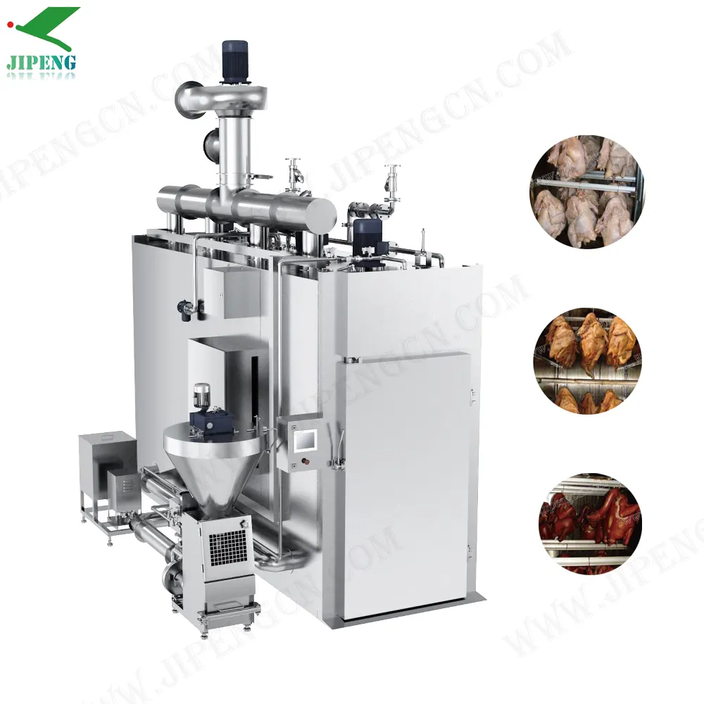 2024 Jipeng High Productivity Sausage Meat Smoking Oven Smoke House Industrial Fish Smoking Machine