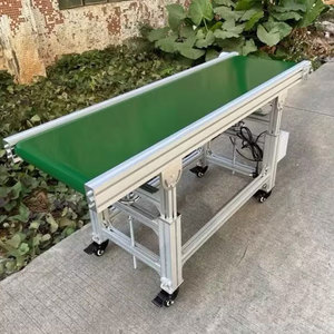 Transportador de manejo de materiales Langle, transportador de cinta de PVC/PU/acero inoxidable para la industria de procesamiento de alimentos, transportador inclinado y tolva - Product Image 3