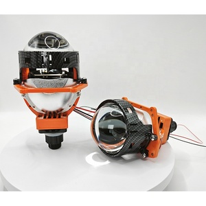 Idison T6SW 3สีโคมไฟ3ถ้วย LED ไฟหน้าเลนส์โปรเจคเตอร์12V CSP ไฟหน้า LED อัปเกรด3.0S เลนส์โปรเจคเตอร์แบบ biled สำหรับ Audi - Product Image 3