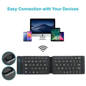 Miniteclado plegable inalámbrico, portátil, de fábrica, para Windows, iOS, Android, tabletas y teléfonos móviles - Product Image 4