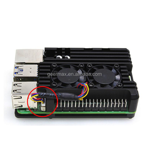 Ahududu Pi 5 Metal ısı dağılımı durumda çift Fan nötr çin yapılan Pi5 arka kapak konut - Product Image 5