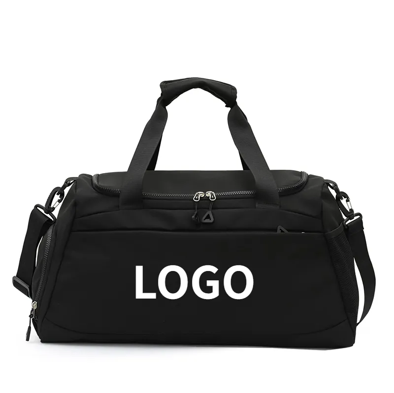 Büyük kapasiteli tasarımcı özel Logo kadın haftasonu gecede spor spor spor çantası su geçirmez seyahat çantası