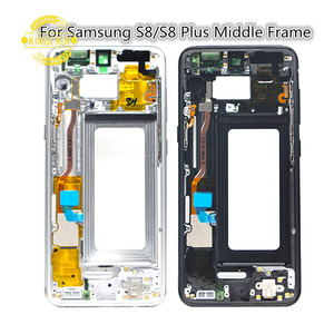 ชิ้นส่วนโทรศัพท์มือถือสำหรับ Samsung Galaxy S8 G950F กรอบด้านหลังสำหรับการเปลี่ยนเฟรม S8สำหรับเฟรมกลาง S8