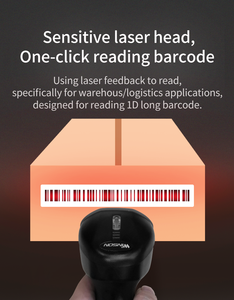 Precio de fábrica 1D Wired Qr Code Barcode Scanner Escáner de código de barras - Product Image 5