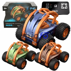 360 Degree Rotating Auto Demonstration <strong>LED</strong> Car Lights Lighted Remote Control Cool <strong>RC</strong> Drift Toys with USB Cable Included - Product Image 2