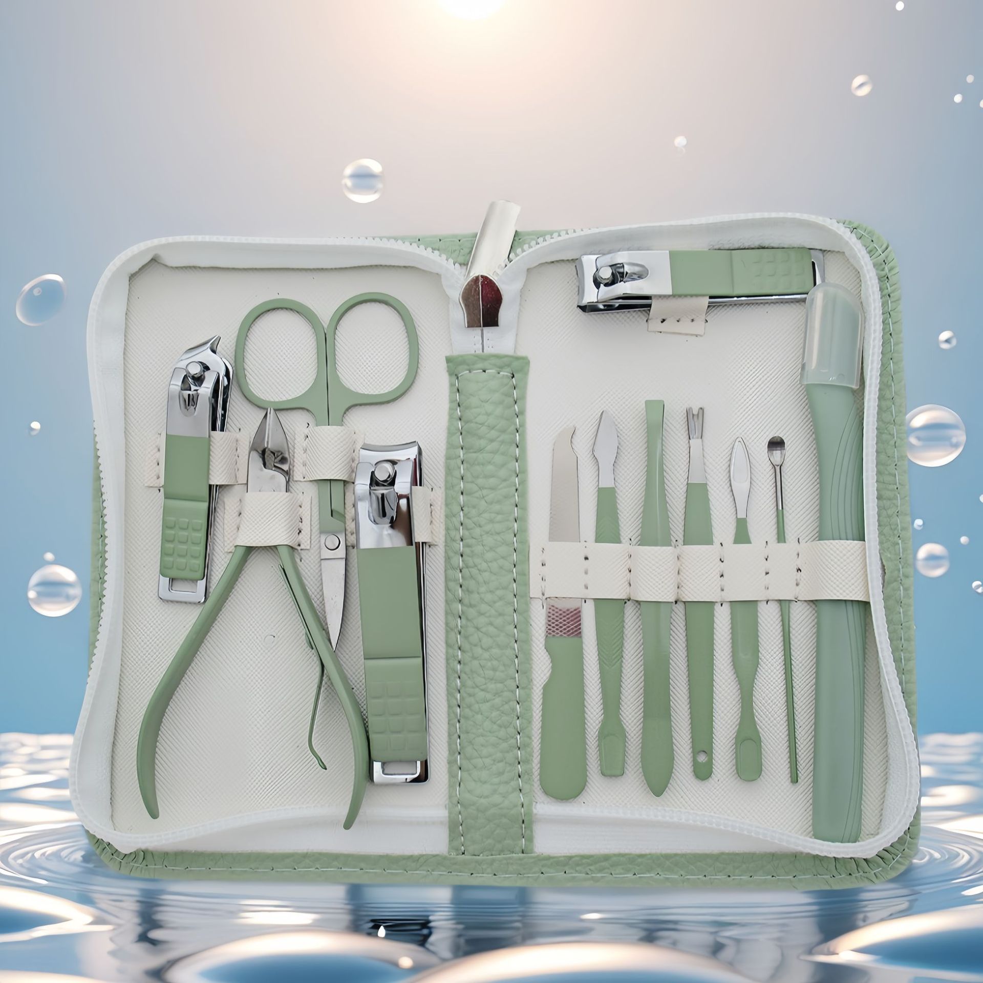 Ensemble de 12 pièces vert citron