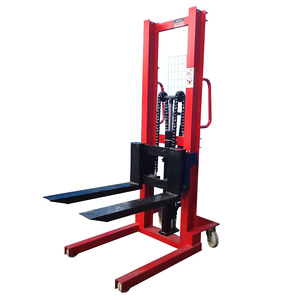 Manual Hydraulic Forklift 1 Tons 1.6 Meters Stacker Small <strong>Loading</strong> <strong>and</strong> <strong>Unloading</strong> Truck Hand Push Forklift <strong>Lift</strong> - Product Image 4