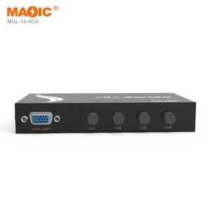 Conmutador Vga de 4 en 1 salida, conmutador Vga bidireccional, conmutador de vídeo Full Hd para monitor