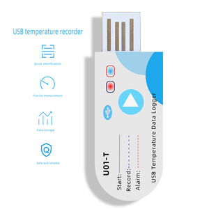 Registrador de datos de humedad y temperatura USB, lectura rápida, Sensor de temperatura preciso