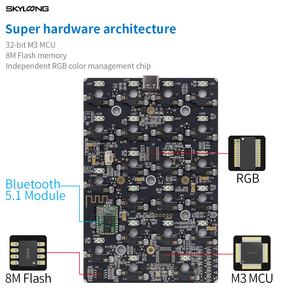 Skyloong-miniteclado numpad CNC GK21S, interruptor gateron RGB, teclado inalámbrico - Product Image 3