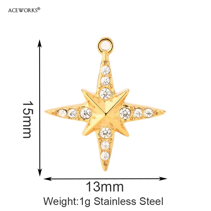 Pavé North Star Charm.