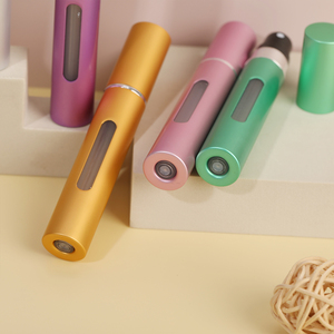 Popular 8ml Cores Misturadas Garrafas De Spray Portátil Garrafas De Spray De Perfume De Shell De Alumínio Atomizador Recarregável - Product Image 4