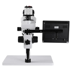 变焦7-45x 8英寸液晶高清显微镜摄像机4k三眼数字VGA CVBS + 发光二极管环形灯 + 1/3适配器usb显微镜 - Product Image 2