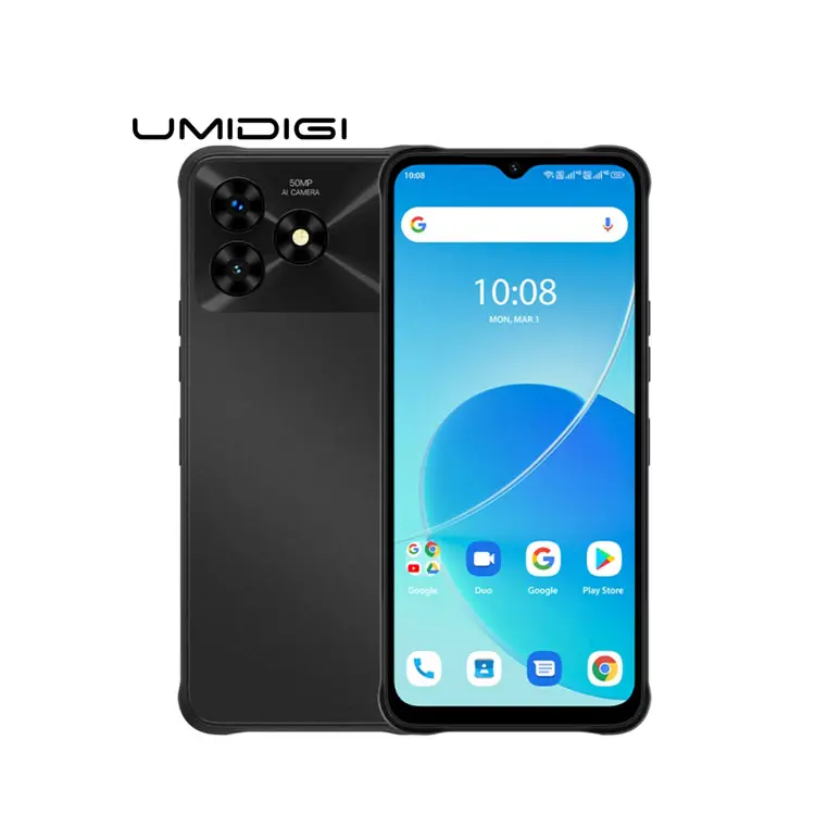 Cep telefonları toptancılar UMIDIGI G5 Mecha sağlam telefon yüz kimliği ve yan parmak izi tanımlama Android 13 cep telefonu