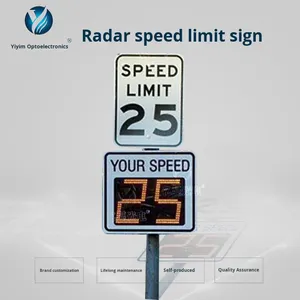 Cung cấp xuất khẩu Radar công tơ mét khu vực nhà máy đường tốc độ Hệ thống đo lường tốc độ xe phát hiện phản hồi cảnh báo giao thông sản phẩm - Product Image 2