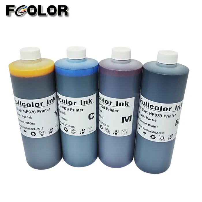 FCOLOR Ink Cartridge 711 Ink Vivid Color Inkjet Printer Dye Ink For HP T120 T520