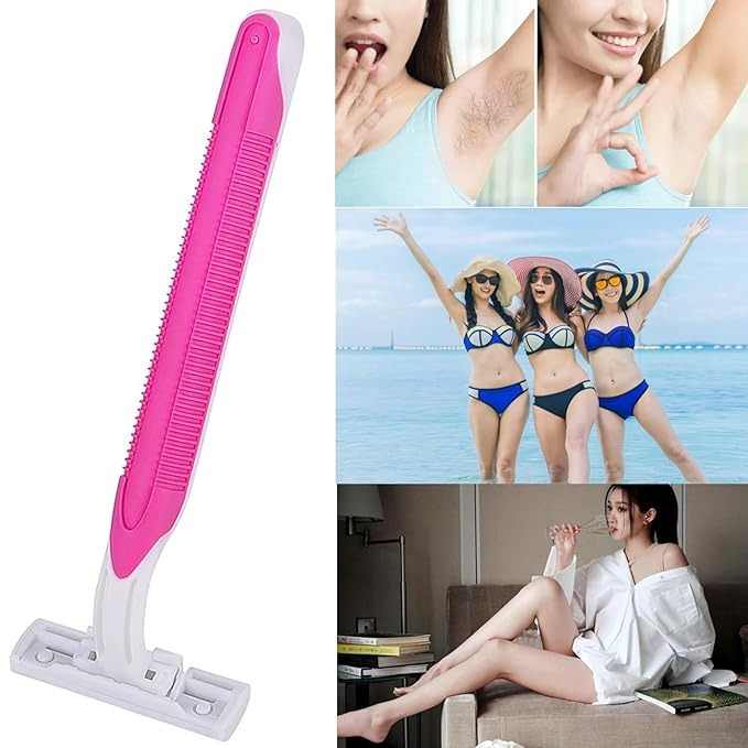 חנות סיטונאית באינטרנט להב נירוסטה להב בטיחות עם ידית פלסטיק לגילוח גוף הפנים לשימוש