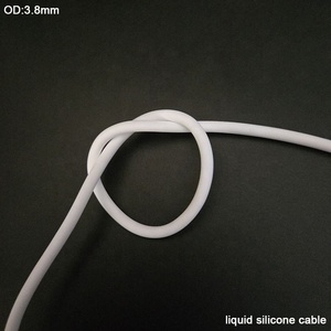 Logotipo impreso Diámetro exterior 3,8mm Goma de silicona líquida súper flexible USB C a USB Tipo C Cables - Product Image 5