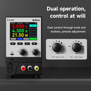 AIXUN SP3005 CNC <strong>Programmable</strong> DC Power Supply 3.5-inch High-<strong>Definition</strong> IPS Screen Low Noise 30w Power Supply Fast Charging - Product Image 2
