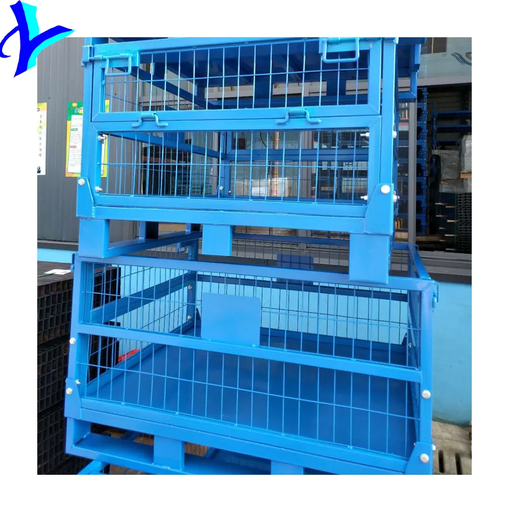 Steel Metal Storage Cage Pallet Storage Container