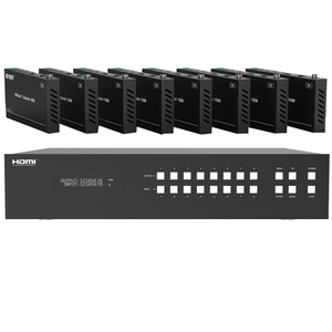4K 8x8 HDMI 2.0矩阵开关音频提取器HDR10 HDCP 2.2 IP或RS232控制