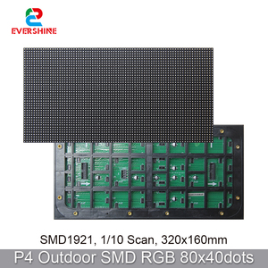 DIY P4 320*160 модуль наружный СВЕТОДИОДНЫЙ полноцветный дисплей экран 80*40 пикселей SMD1921 свет 3 в 1 RGB 1/10 сканирование высокой яркости - Product Image 2