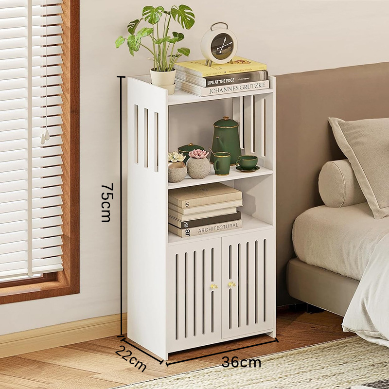 Vertical striped 75cm tall double-door bathroom vanity (split design)