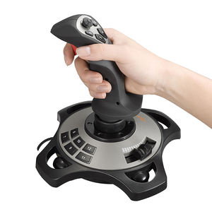 Venta al por mayor de retroalimentación de vibración Joystick de 8 vías con cable Game Controller Flight Stick para PC Computer - Product Image 3