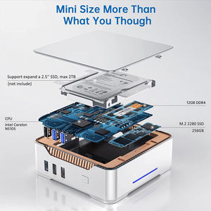 2025 Customization LOGO Mini PC New Business 12th Gen N95 Mini PC <strong>Computer</strong> Triple Display 16GB RAM M.2 SSD 512 <strong>Desktop</strong> <strong>Linux</strong> - Product Image 5