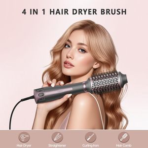 Confu một bước Máy sấy tóc bàn chải Salon Blowout nhà dễ dàng Volumizing thẳng nóng không khí tỏa sáng Frizz kiểm soát cho tất cả các loại tóc - Product Image 2