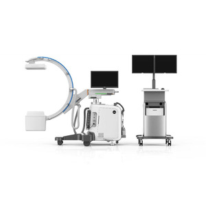 Unidad de fluoroscopia de rayos X digital móvil con sistema DR de brazo en C de uso humano para operaciones clínicas y exámenes - Product Image 1