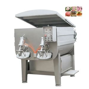 操作が簡単な新しいタイプの真空肉ソーセージ混合食品商業加工プラント生産ラインブレンダー - Product Image 2