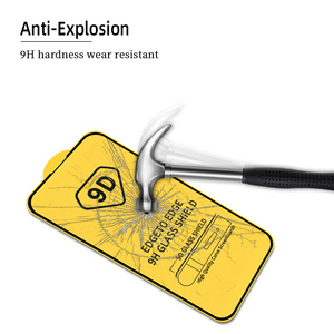 9D Bảo Hiểm Đầy Đủ Màn Hình Lụa Bảo Vệ Tempered Glass Phim Đối Với iPhone XR 11 12 Mini 13 14 Pro 15 Cộng Với 16 Pro Max - Product Image 3