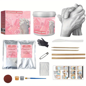 2025 Hot Selling DIY Hand Foot Printing <strong>Mold</strong> Kit <strong>Plaster</strong> Casting <strong>3D</strong> Clone Powder for Handprint Keepsakes Mother's Day Sculpture