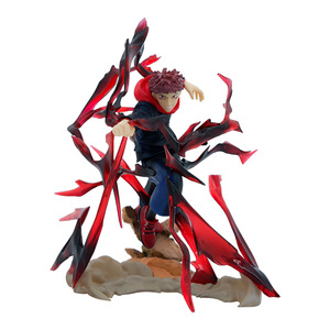 日本アニメ十字海仙キャラクターPVCモデルおもちゃイタドリユージアクションフィギュアコレクションのための戦いの姿勢でブラックフラッシュ - Product Image 1