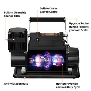 AT-12V Air Compressor W/LCD Control Panel to Preset Target Pressure, 150PSI 7.06CFM Air Pump Inflator for Overland &amp;Heavy Duties - Product Image 4