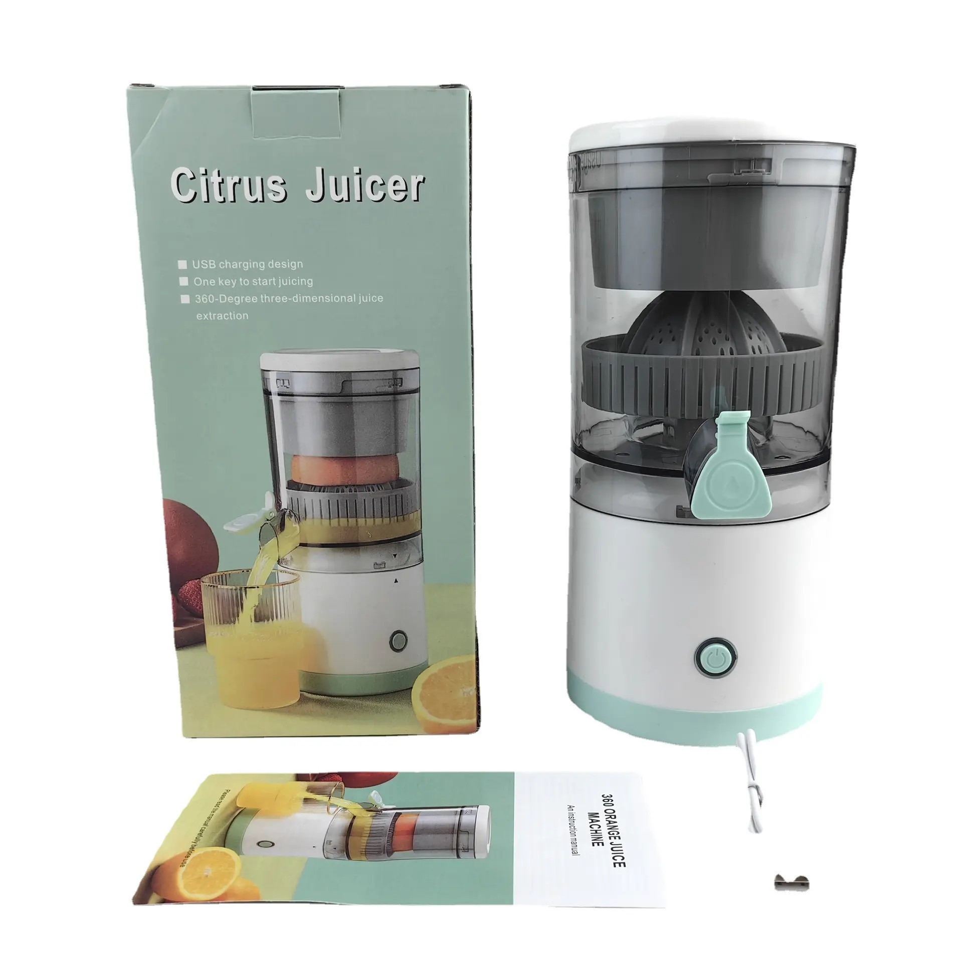 Extrator De Suco De Espremedor De Laranja Extrator Automático Fabricante De Máquina De Espremedor De Laranja Portátil Cozinha Juicer Juice Maker Elétrico