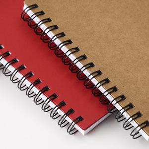 Cuaderno pequeño Kraft con portalápices y pestañas Marcador de página de cuaderno espiral forrado Pestañas de índice de colores Cuaderno de bolsillo de negocios - Product Image 5