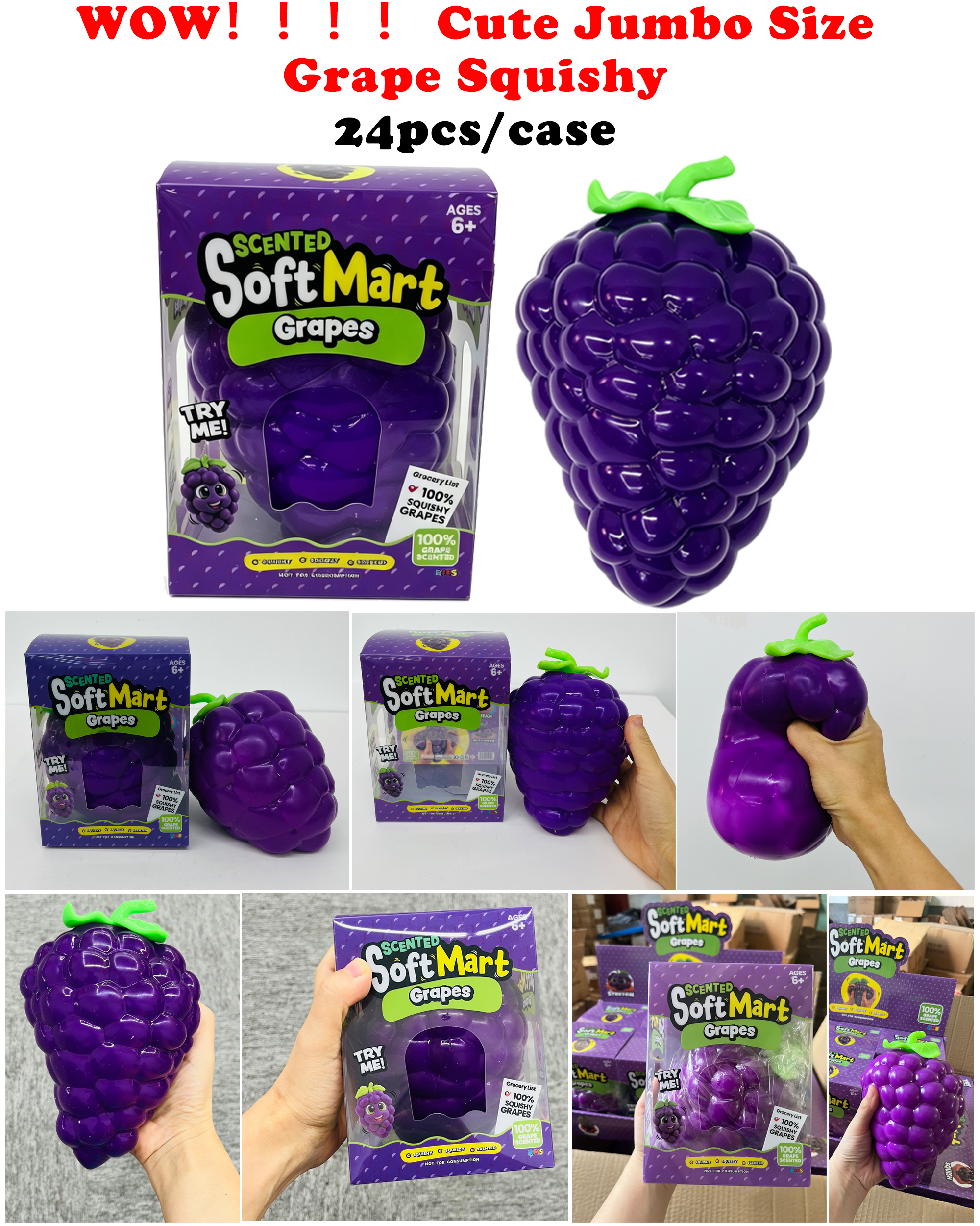 grape squeeze Squishy toy