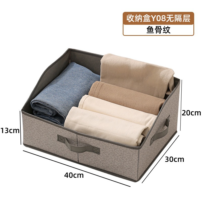 Caja de almacenamiento con patrón de espiga