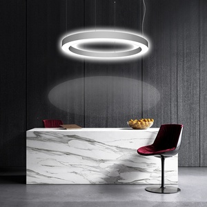 Hlinear L4060-C-U-D450 doğrudan ve dolaylı serisi daire ışık askıya halka avize LED yukarı ve aşağı aydınlatma Luminria dairesel - Product Image 5