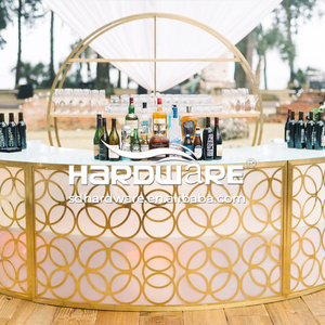 Ngoài Trời Đảng Bar Bàn Bán Vòng Tròn Chiếu Sáng Led Light Retro Bar Counter - Product Image 2