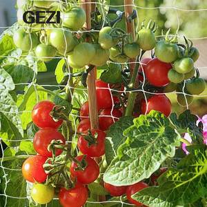 Pflanzen unterstützung Jute Net <span class=keywords><strong>Trellis</strong></span> <span class=keywords><strong>Netting</strong></span> Support Kunststoff <span class=keywords><strong>Mesh</strong></span> Garden mit Pfahl für Kletter pflanzen Bitter Melon 2m x 5m Rolle
