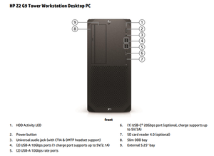 Nuevo PC de escritorio Original Z2 G9 Tower Workstation Intel I7 Pc Computadora de escritorio - Product Image 6