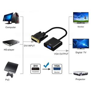 Xput <strong>Computer</strong> <strong>Monitor</strong> Cable <strong>DVI</strong> 24+1 <strong>DVI</strong>-D to VGA High-Resolution Converter Adapter Cable - Product Image 6