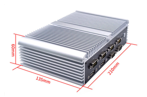 Sin ventilador WiFi Mini PC 4 LAN Intel Core VGA Industrial Computadora de escritorio 6 * COM RS232 RS485 Mini PC todo en uno - Product Image 6