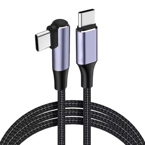 2m 6ft dik açı USB C USB C kablosu 5A PD100W kordon 480Mbps veri kablosu e-marker ile iPad için - Product Image 1