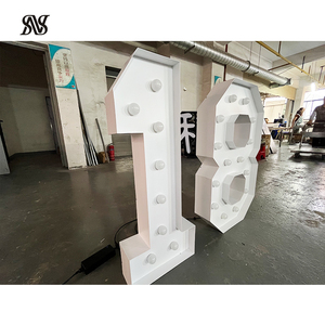 2ft / 4ft marquee thư trang trí đám cưới Tên lớn marquee chữ lớn ánh sáng lên bảng chữ cái lớn ánh sáng lên số - Product Image 3