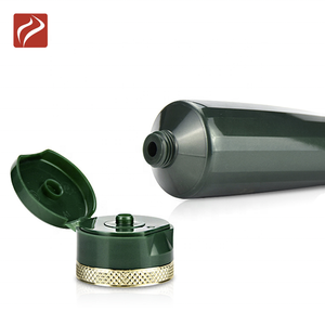 120ml ייחודי כהה ירוק פלסטיק צינור ניקוי פנים אריזת יד קרם צינור